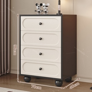Luxury Solid Wood Modern 3-<strong>Drawer</strong> Chest Small-Sized Storage Cabinet for <strong>Bedroom</strong> Furniture Living Room Durable Eco-Friendly - Product Image 2