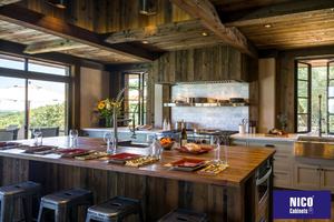 NICOCABINET luz azul de la coctelera del Gabinete de cocina del diseño para la <span class=keywords><strong>casa</strong></span> de madera - Product Image 3