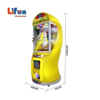 Machine à pinces à monnayeur Lifang pour enfants, pour attraper bonbons et jouets, modèle Super Box Mini, jaune, garantie 12 mois