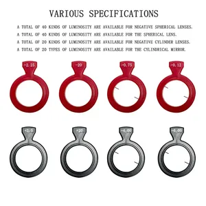 SLC-<span class=keywords><strong>CYL</strong></span> เลนส์ทรงกระบอกขนาดเส้นผ่านศูนย์กลาง38มม. คุณภาพสูงสำหรับการทดลองใช้เลนส์ทรงกลมสำหรับเปลี่ยนเลนส์ด้วยขอบพลาสติกสี - Product Image 4