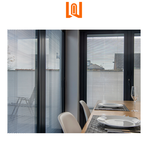 Thiết kế hiện đại nhôm trượt cửa kính với Rèm cách âm Tempered Kính trượt Patio cửa nhôm cửa trượt - Product Image 2