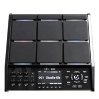 HXM HDP-5 Multipad avec support métallique, 9 pads, instrument de percussion professionnel Octapad, 256 polyphonies, 80 kits préréglés