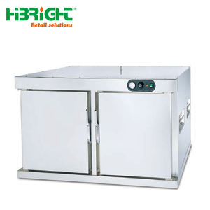 HIGHBRIGHT Commercial Electric Double Door 11-12Layer Stainless Steel Food Warmer <b>Cabinet</b> with <b>Wheels</b> 220-240V 5.24KW - Product Image 4