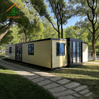 Maison conteneur extensible JHHY personnalisée de 40 pieds avec salle de bain, maison modulaire préfabriquée écologique et mobile pour usage scolaire ou de bureau