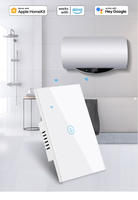 Commutateur de chauffe-eau intelligent standard israélien 20A WIFI noir Alexa et Siri commande vocale usage domestique standard européen