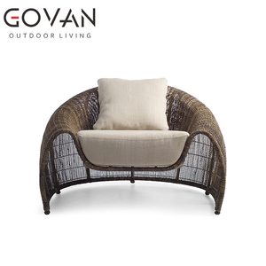 Classico e del <span class=keywords><strong>Design</strong></span> di Lusso di importazione per tutte le stagioni rotondo in rattan mobili da giardino nuovo <span class=keywords><strong>design</strong></span> di lusso in rattan di <span class=keywords><strong>vimini</strong></span> relax divano letto singolo - Product Image 3