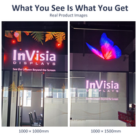 Affichage LED InVisia pour intérieur, suspendu, transparent, holographique, pas de pixel P3.91, densité de pixels 65536, luminosité 3500 cd