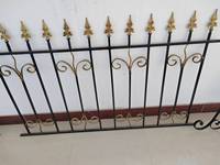 Clôture en fer forgé fournitures maison extérieure arrière-cour périmètre jardin clôture en métal panneaux de clôture en acier