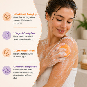 Savon au kaki nettoyant et désodorisant, élimine les taches, <span class=keywords><strong>mousse</strong></span> riche, parfum longue durée, fraîcheur, anti-transpiration et anti-odeurs, pour la <span class=keywords><strong>douche</strong></span> et le bain - Product Image 3