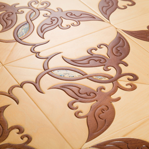 Parquet en bois dur multicoque rustique anti-rayures EN13501 Grade ABCD 15mm en teck à joint mâle et femelle pour bébés et enfants - Product Image 2