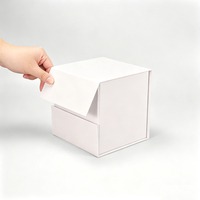 Caja de Regalo de Cartón Plegable con Asa para Velas Aromáticas Rígidas de Lujo de 8 y 10 Onzas con Logotipo Personalizado