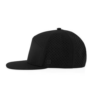 Vente en gros de chapeaux de golf à 5 panneaux personnalisés Gorras Sports de performance Trou découpé au laser Toile résistante imperméable Sport Hip Hop - Product Image 5