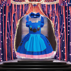 Nouveaux enfants <span class=keywords><strong>princesse</strong></span> gonflé <span class=keywords><strong>déguisement</strong></span> <span class=keywords><strong>fille</strong></span> point film jeu de rôle Costume pour la scène Performance - Product Image 3