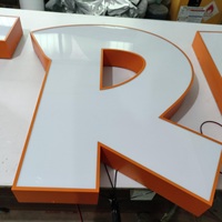 Logo d'entreprise RBS personnalisé, enseigne publicitaire LED rétroéclairée 3D, lettres LED, affichage du logo d'entreprise, enseigne lumineuse pour entreprise