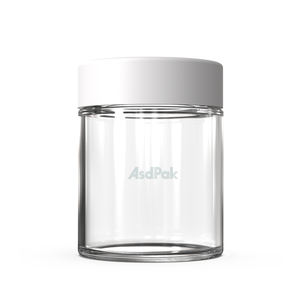 Frasco de Vidrio de 3.5g 3oz con Cierre a Prueba de Niños para Almacenamiento de Flores, Etiquetas Personalizables Disponibles - Product Image 4