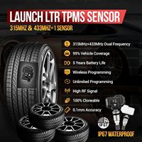 LAUNCH Capteurs TPMS 2-en-1 universels programmables pour la surveillance de la pression des pneus, compatibles avec 99 % des voitures, double fréquence 315 MHz et 433 MHz