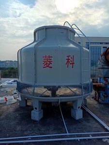 Tháp giải nhiệt nước công nghiệp tròn bằng sợi thủy tinh FRP dòng chảy ngược 20 tấn 30T, sử dụng ngoài trời cho hệ thống HVAC - Product Image 3