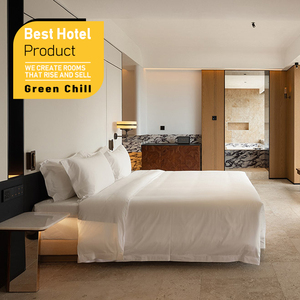 Juego de Muebles de Dormitorio de Lujo para Hotel o Resort de Golf, Suite de Cama de Madera Sólida para Proyectos de Renovación de Hostelería de Alta Gama - Product Image 1