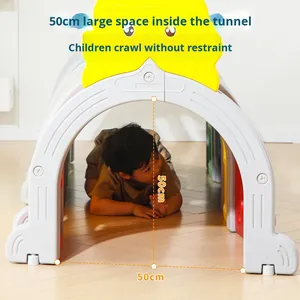 Túnel de Juego Infantil <span class=keywords><strong>para</strong></span> Interiores, Diseño de Animales, Plástico, Multifuncional, <span class=keywords><strong>para</strong></span> Gatear, Educación Temprana, Tren Pequeño - Product Image 3