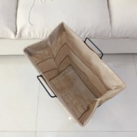 Panier à linge étanche pliable avec cadre en métal robuste Paniers de rangement peu encombrants