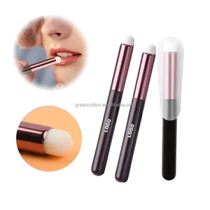 Custom Logo Lipstick Brush Lip Eye Make Up Brush Cosmetics Beauty Tools Lip Pencil For Lipstick Professional Lip Brush