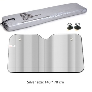 Pare-<span class=keywords><strong>soleil</strong></span> de voiture pliable à cinq couches épaissies avec ventouse magnétique, protection solaire, isolation thermique en feuille d'aluminium pour pare-brise avant - Product Image 6