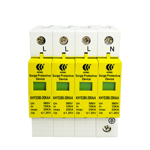Kerbs อุปกรณ์ป้องกันไฟกระชาก380V 20kA 4P ประเภท T2 SPD สำหรับป้องกันพลังงาน - Product Image 4