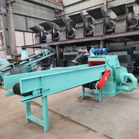 Broyeur à marteaux pour bois à alimentation forcée, moteur diesel/électrique, haute productivité, machine à sciure et paille