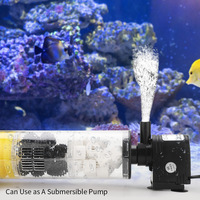 Filtre de réservoir de poissons silencieux 3-en-1 Aquarium Aération Pompe Submersible Circulation de l'eau Filtration Oxygénation Pompes à air Accessoires