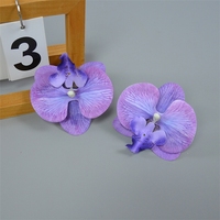 Têtes d'orchidées papillon artificielles Phalaenopsis au toucher réel pour la décoration florale de la maison, du bureau, des mariages et des fêtes
