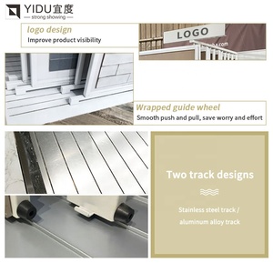 Sinh thái thân thiện hiển thị gạch <span class=keywords><strong>Acrylic</strong></span> có tủ trưng bày di động và móc slatwall có thể điều chỉnh - Product Image 5