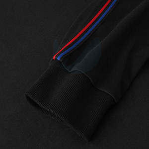 เสื้อสเวตเตอร์คอกลมสำหรับผู้ชายไซส์ใหญ่พิเศษผ้าฟลีซลำลองฤดูหนาวพิมพ์ลายสีพื้น - Product Image 4