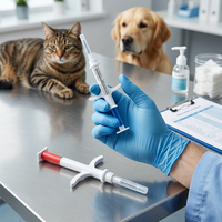Microchip de Vidrio RFID ISO11784 FDX-B 134.2KHz para Implante en Animales, para la Identificación de Mascotas y Ganado