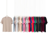 Kaos Katun Combed 230g Lengan Pendek Pria Wanita Putih Polos Merk Oversize Bernapas Menyerap Keringat Polos Custom