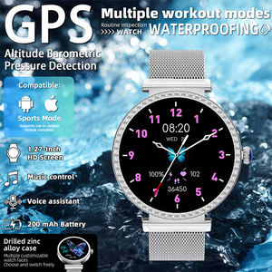 LIGE BWY31 GPS Smartwatch für Damen, Anrufe annehmen und tätigen, Musikplayer, wasserdicht, Fitness-Tracker, Outdoor-Smartwatch, Android, iOS - Product Image 2