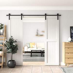 Puerta doble North Central US Puertas corredizas de granero para interiores Balcón Acero Tornillo insonorizado Instalación para una <span class=keywords><strong>casa</strong></span> - Product Image 2