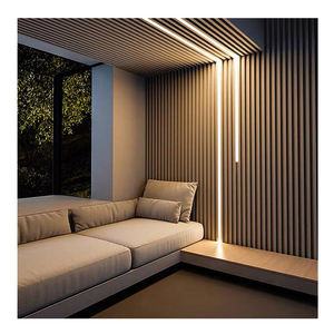 Paneles de Pared Acústicos Modernos con Luces LED, Paneles Decorativos de Listones de Madera para Oficina, Insonorizantes y Absorbentes de Ruido para Escuelas, Hospitales y Estudios - Product Image 5
