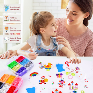 Vente en gros de jouets pour enfants en perles de verre colorées de 5 mm, faits à la main, personnalisables, pour la création de bijoux - Product Image 6