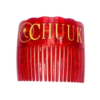 Nouveaux peignes à cheveux tendance pour femmes, peignes à cheveux en écaille de tortue pour femmes et filles avec Chuuk et drapeau