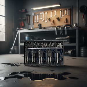 Kit d'outils de réparation automobile, ensemble de réparation de filetage M6 à M14 avec outils de taraudage et de filetage pour la fixation des métaux - Product Image 3