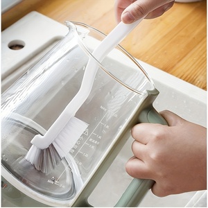 Poils rigides bouteille salle de bain brosses à récurer évier à Angle droit ménage Pot Pan bord coins brosse à vaisselle cuisine brosse de nettoyage - Product Image 6