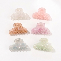 Pince à cheveux en PVC nacré écologique Ume Wholesale, 3 pouces, taille moyenne, type pince française, pour cheveux fins, fournisseur