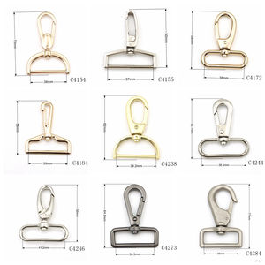 Nova Chegada 38mm Luxo Metal Swivel <span class=keywords><strong>Snap</strong></span> Gancho Ajustável Carabiner Bag Hardware com Gravado Logotipo Forte Seguro Clipe Acessórios - Product Image 5