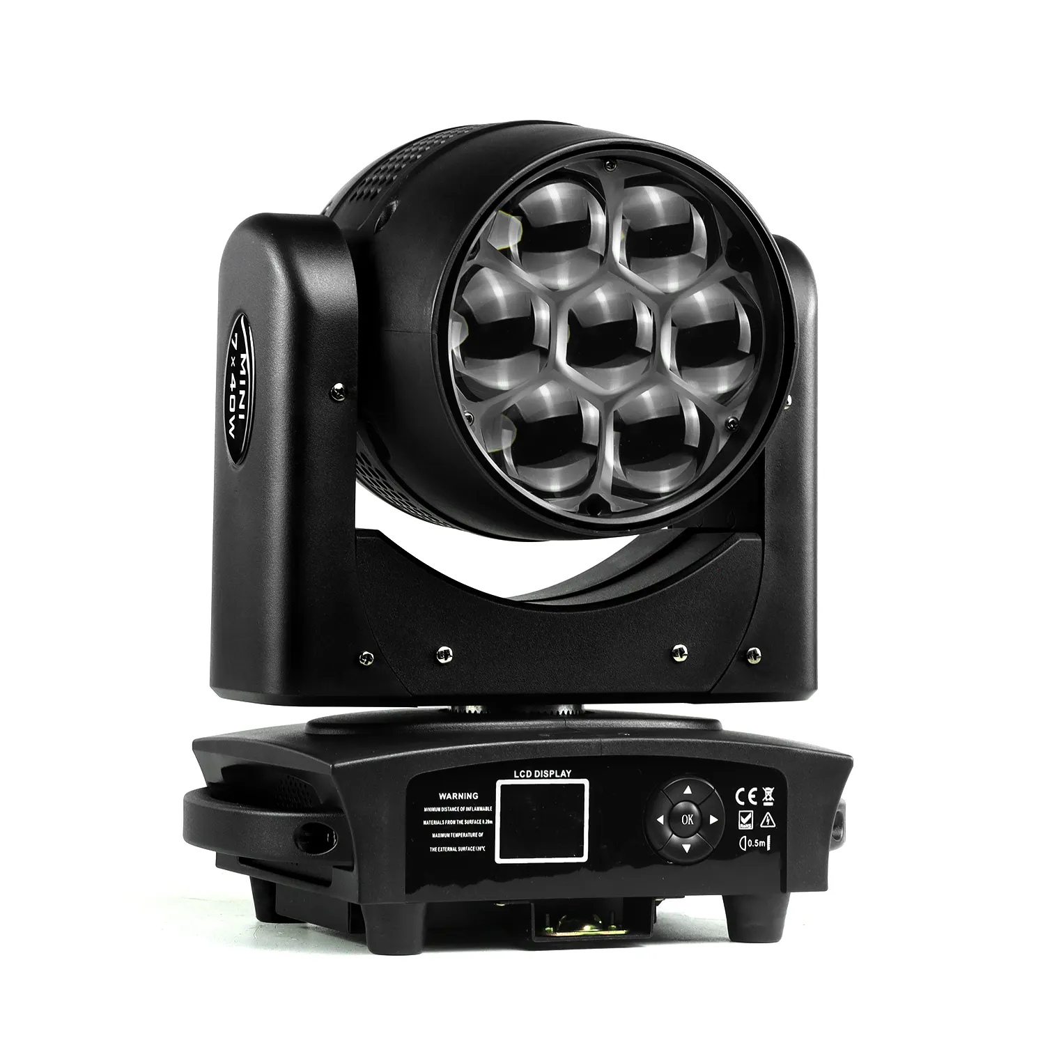 7*40W RGBW LED zoom luz con cabezal móvil 2 círculos control de zona individual para escenario boda Iglesia Festival Ceremonia