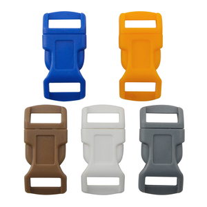 1/2 ''pouces 5 couleurs courbes profilées Paracord <span class=keywords><strong>Bracelet</strong></span> Clips en plastique boucles à dégagement latéral rapide - Product Image 1