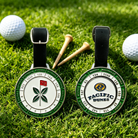 Tag Golf Bulat Bentuk Kustom yang Dipersonalisasi, Hadiah Tag Desain Preppy untuk Tas Golf
