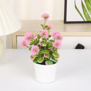 Yiwu Datuo Florist - Plantas Artificiales Esféricas en Maceta de 14x20cm, Decoraciones de Plástico de Imitación de Alta Calidad para el Hogar y la Oficina - Product Image 4