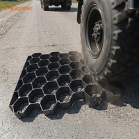 Drainage stabilisé UV toit vert PEHD en plastique perméable pavés d'herbe grille pour parking sortie de feu verdissement des allées