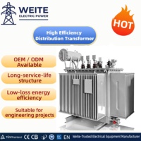 Transformateur de puissance triphasé immergé dans l'huile S20 1600 kVA 11 kV 33 kV 1250 kVA 1500 kVA UL à faible bruit et faible perte pour postes de transformation de réseau