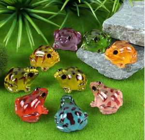 10 Colores de Mini Ranas Luminosas de Resina, Animales en Miniatura de Resina para Paisajes de Musgo, Jardín, Casa de Muñecas, Manualidades, Decoración de Terrarios - Product Image 5